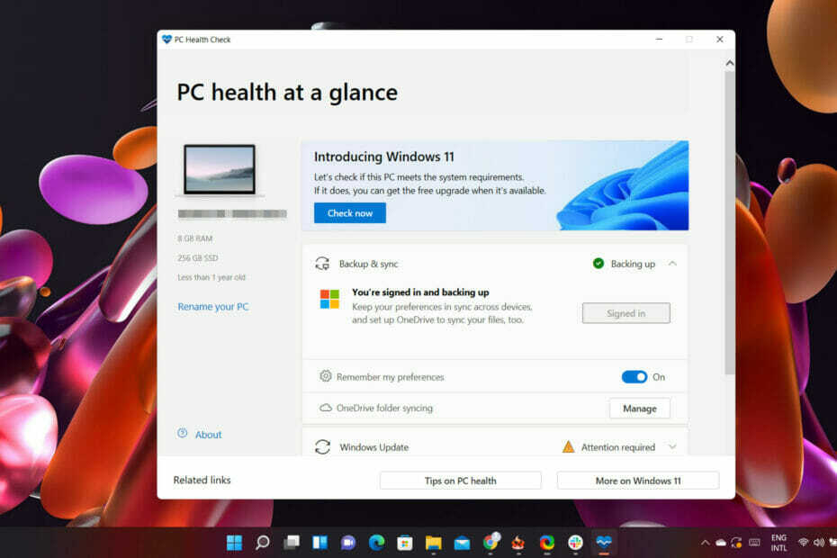 Sie können den PC Health Check erhalten, wenn Sie ein Windows-Insider sind