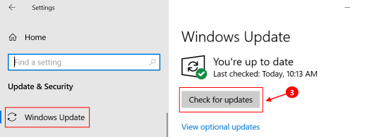 Dllregisterserveri viga Windows Update Min