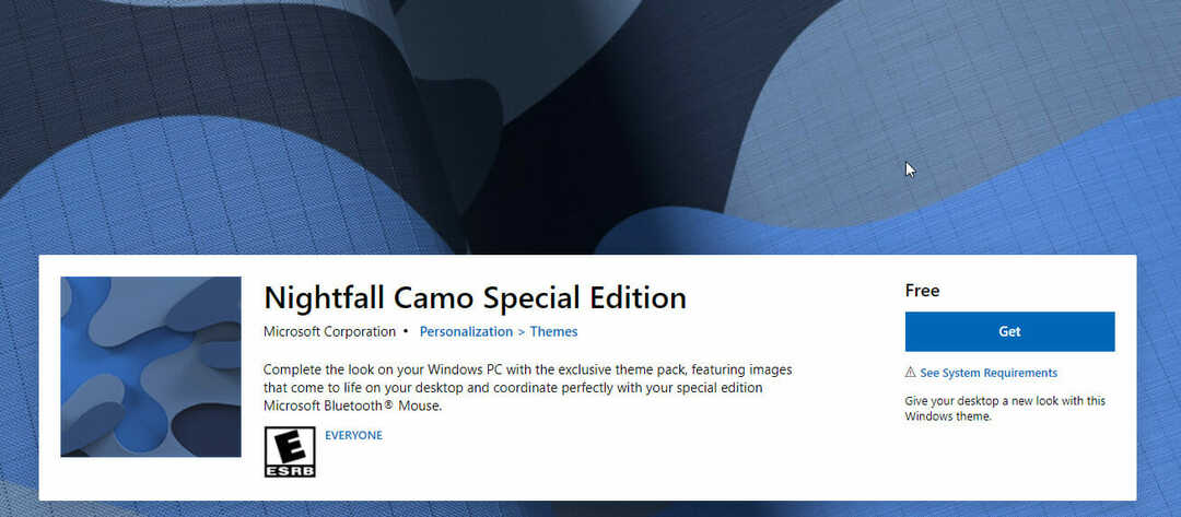 Nightfall Camo Windows 11-Design