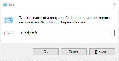 Suorita ikkuna Excel-tiedostoa ei voitu käyttää tallennettaessa
