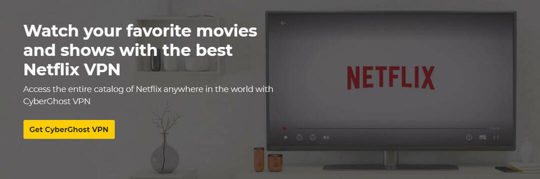 Verwenden Sie CyberGhost VPN, um Netflix zu entsperren
