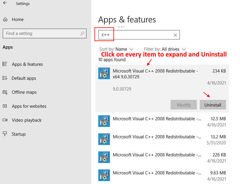 Come risolvere l'errore mancante MSVCP100.dll in Windows 10