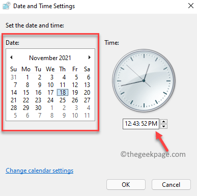 Настройки даты и времени Установите правильную дату и время OK Min
