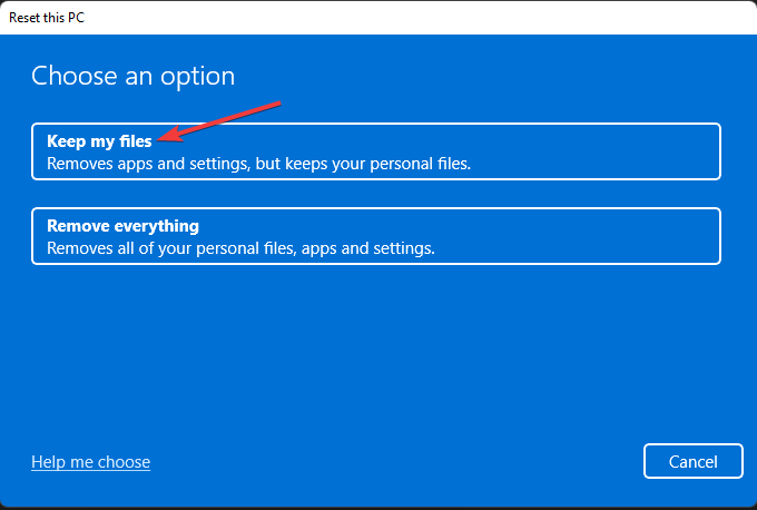 Сохранить драйвер опций моих файлов незагруженным без отмены ожидающих операций Windows 11