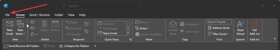 ไฟล์เพิ่มกล่องจดหมายที่ใช้ร่วมกันใน Outlook