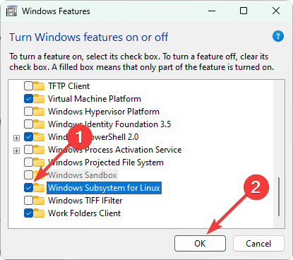 הפעלת מערכת המשנה של Windows עבור לינוקס