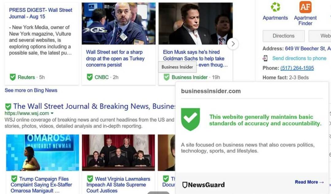 Загрузите расширение для браузера NewsGuard, чтобы обнаруживать фейковые новости