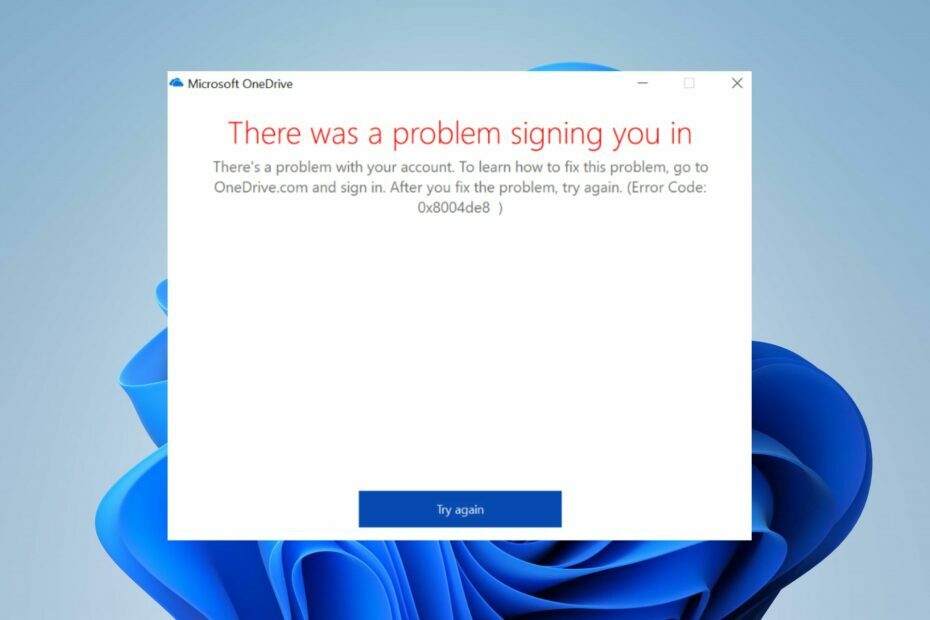 0x8004de88 Código de error de OneDrive: cómo solucionarlo