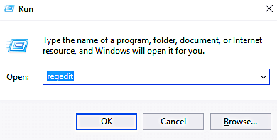 regedit çalıştırma penceresi Microsoft Edge açılamıyor