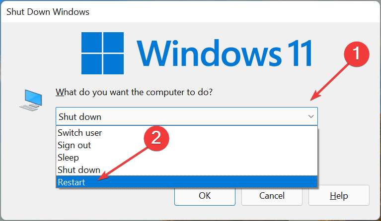 Перезапустіть до блокування функціональної клавіші Windows 11
