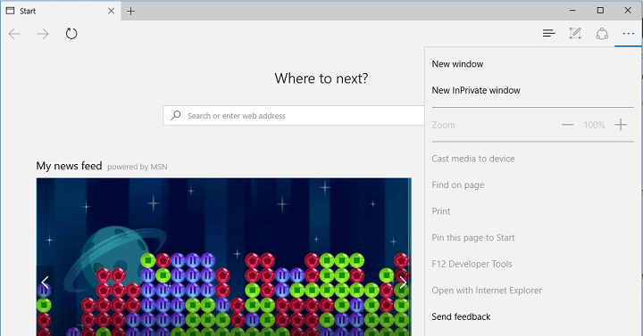Edge გაფართოებები გამოდის Windows 10 შემდეგ Redstone build- ში