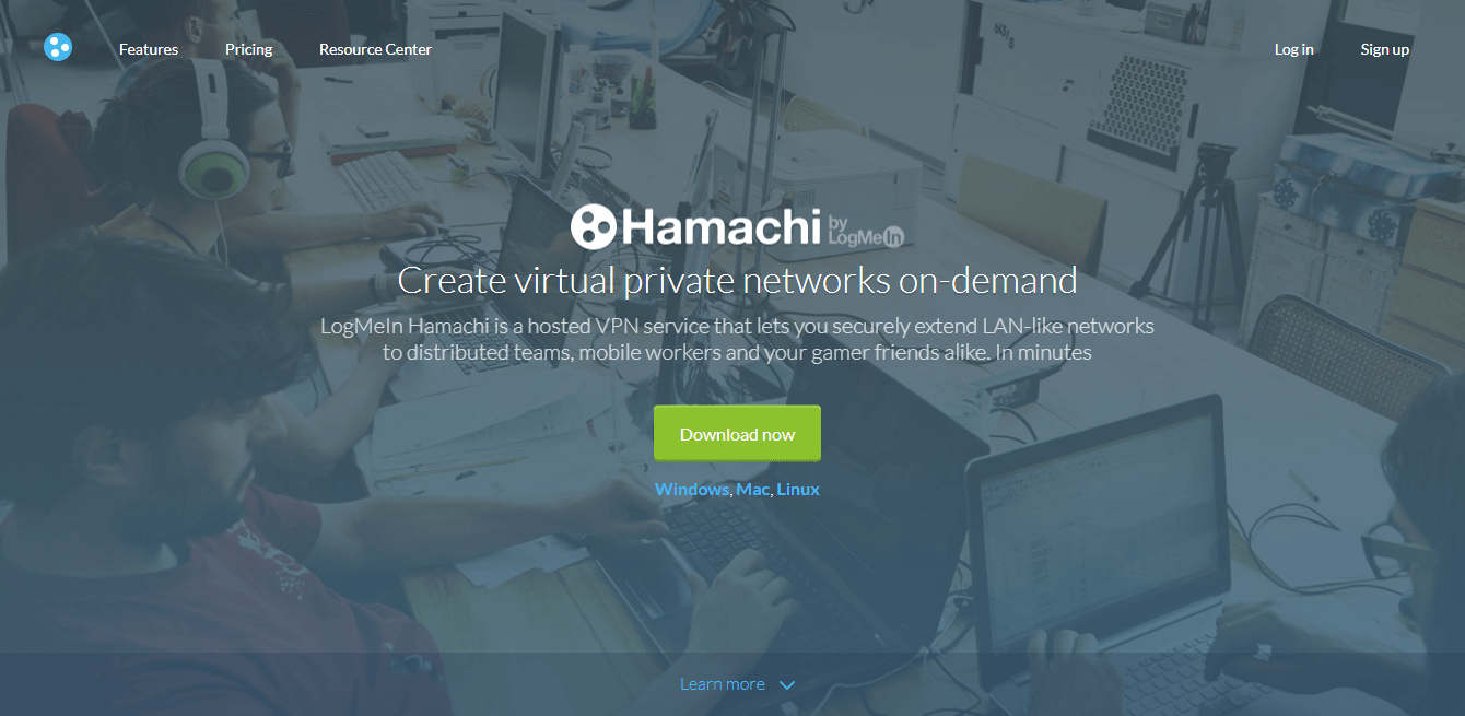 LogMeIn Hamachi - spēles virs virtuālā LAN