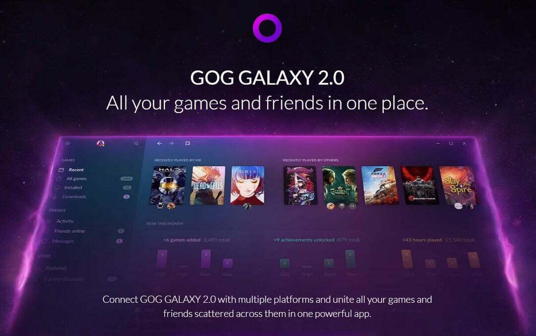 „GoG Galaxy“ nepaleidžia / neatidaro / neprijungtas [Full Fix]