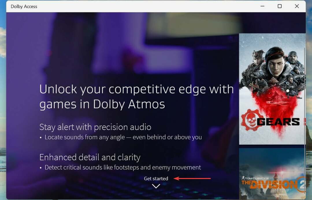 Rozpocznij instalację Dolby Atmos Windows 11
