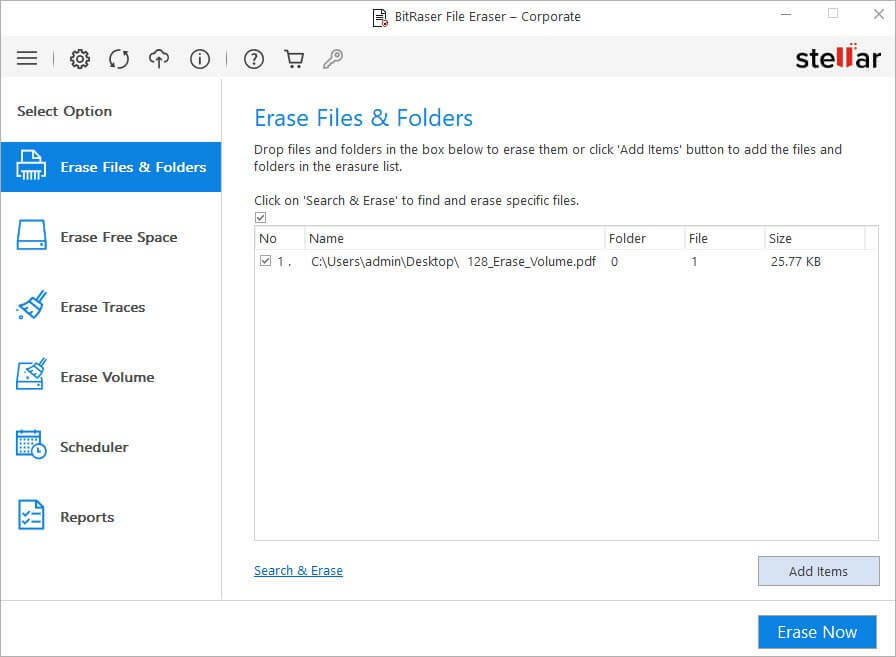 BitRaser File Eraser - โปรแกรมทำลายไฟล์ที่ดีที่สุดสำหรับ Windows 11