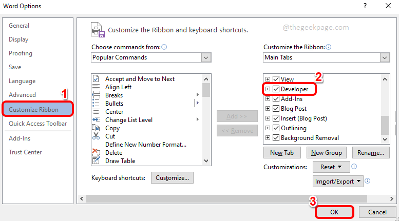 MicrosoftWordに日付ピッカーを挿入する方法