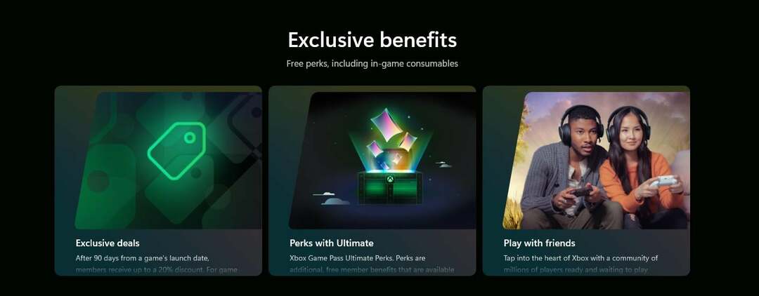 Страница Game Pass в Microsoft Store: все новые функции