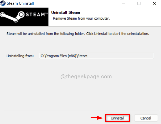 Windows Steam 11zon'u kaldırın