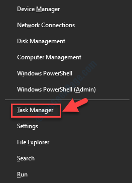 Win + X Task Manager (مدير المهام)