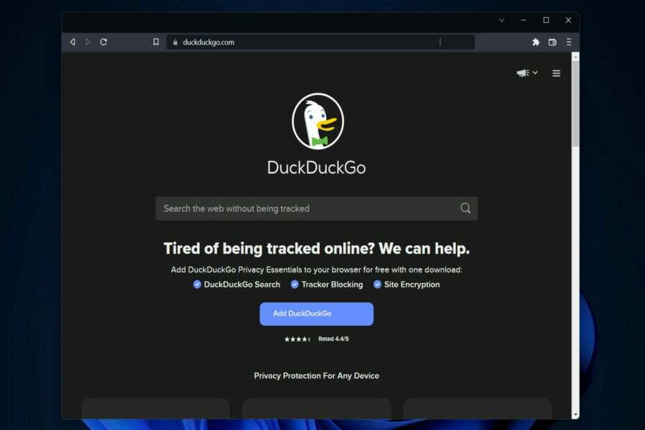 Duckduck Duckduckgo Browser-Download für PC Windows 11