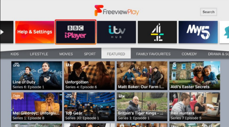 freeview play fungerer efter geninstallation af vpn-appen