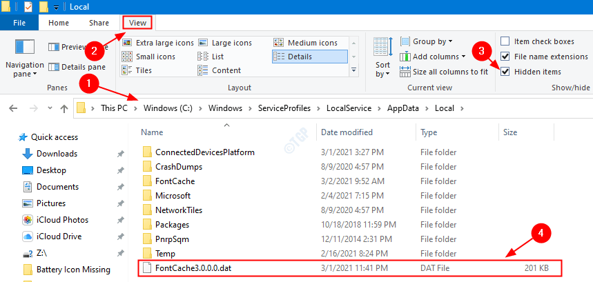Cómo eliminar la caché de fuentes en Windows 10