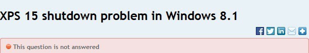xps 15 avstängningsproblem i Windows 8.1