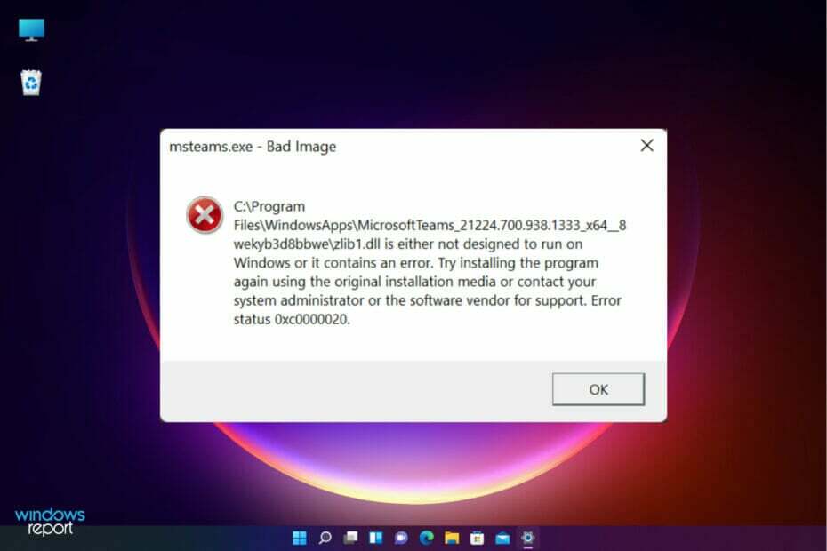 Jak naprawić zły obraz systemu Windows 11 Microsoft Teams.exe?
