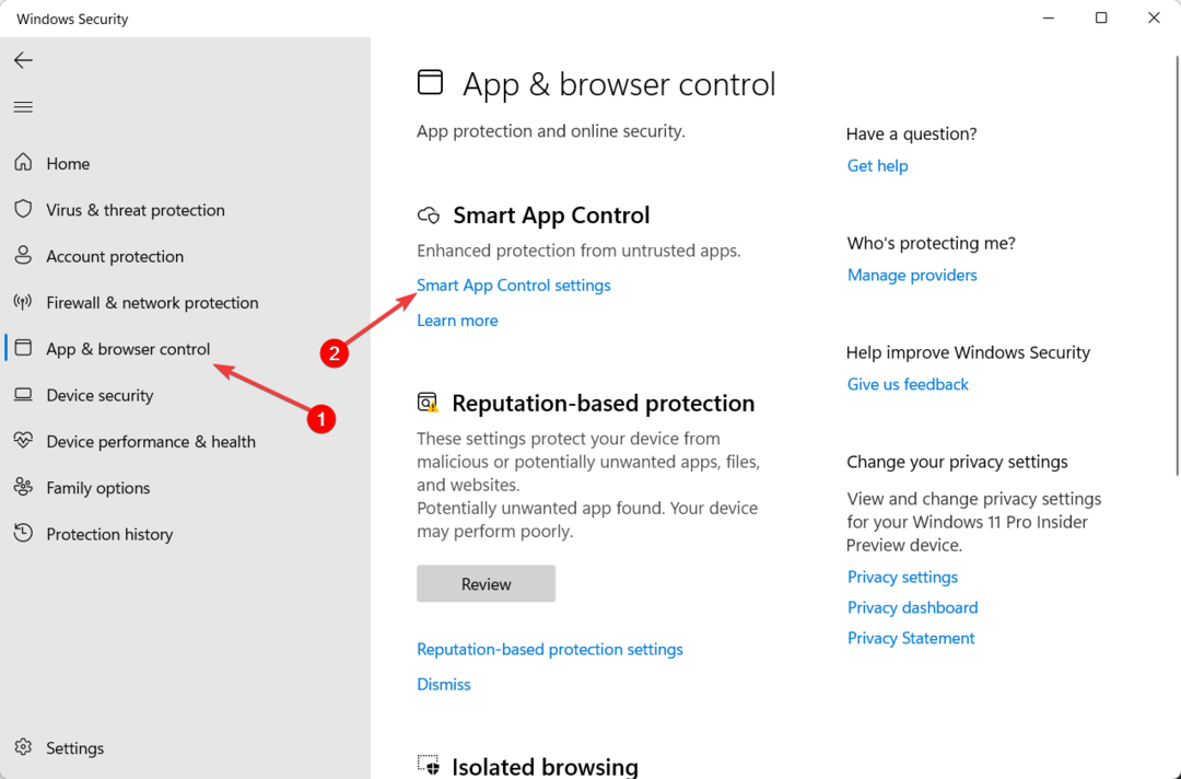 Smart App Control у Windows 11: як увімкнути або вимкнути