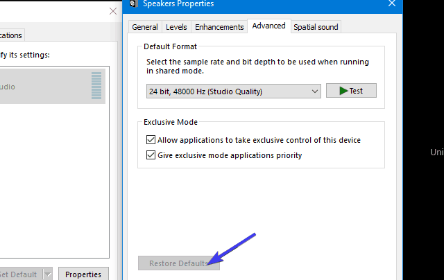 Chyba zvuku Windows 10 0xc00d11d1 (0xc00d4e86)