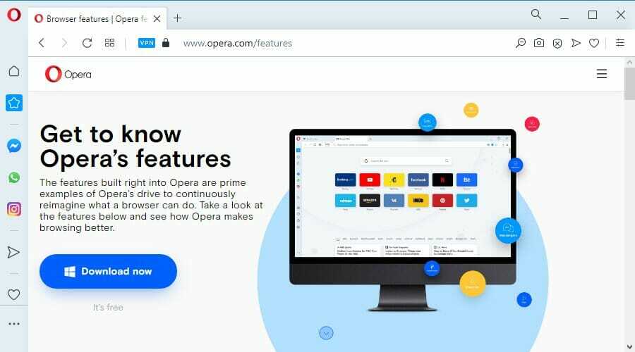 utiliser le navigateur Web Opera