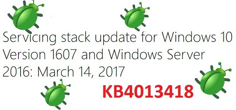 Windows 10 KB4013418 არღვევს კომპიუტერებს [FIX]