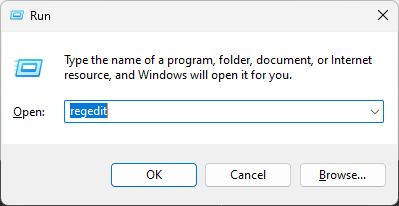 REGEDIT RUN COMMAND wyłącza tryb uśpienia systemu Windows 10