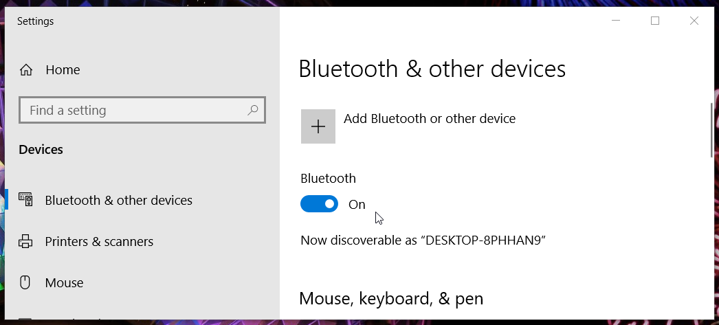 Les airpods en option Bluetooth ne se connectent pas à