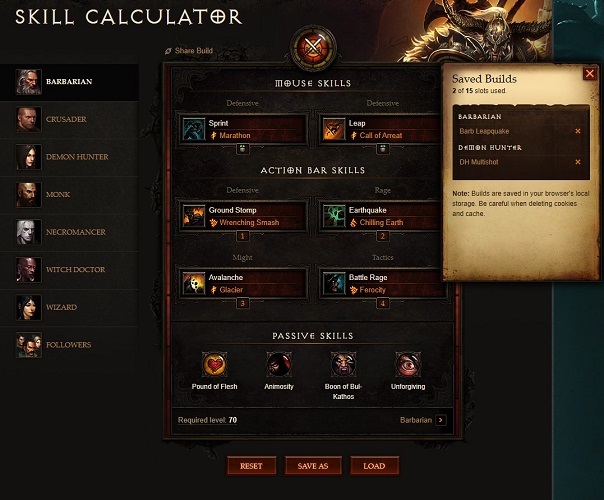 Diablo 3 färdighetsöversikt