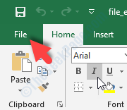 Excel-arkistotiedosto-välilehti