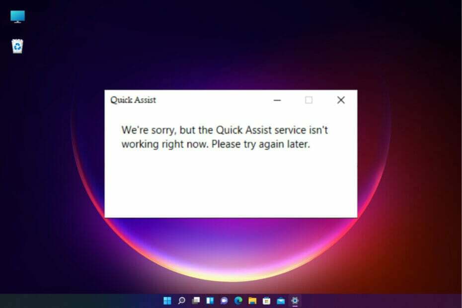ماذا تفعل إذا كان Quick Assist لا يعمل في Windows