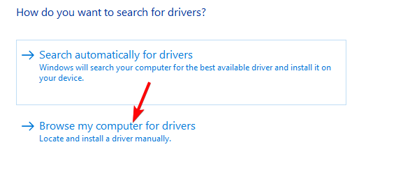 Περιήγηση στον υπολογιστή μου για προγράμματα οδήγησης