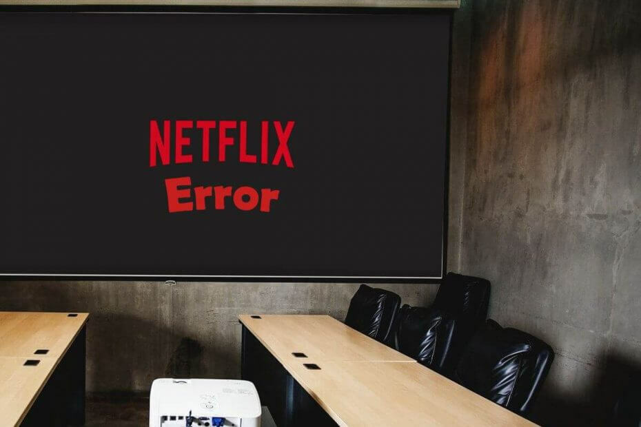 feilsøking Netflix spilles ikke av på projektoren