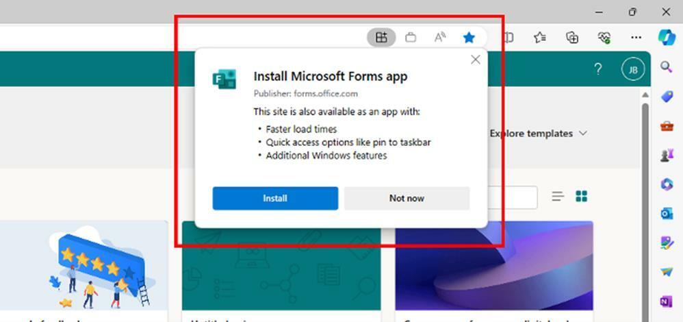 Microsoft Forms-App