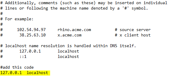 Помилка файлів хост-файлів localhost сталася під час спроби запиту проксі