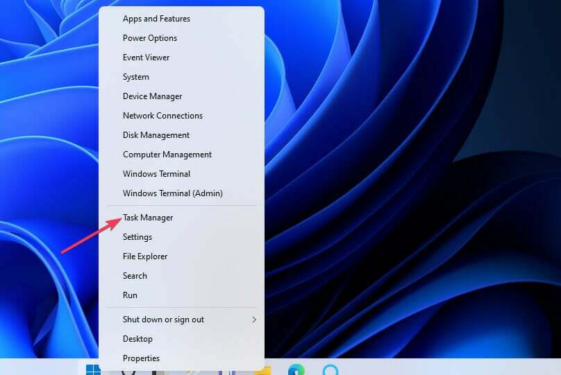 Opcja Menedżera zadań Windows 11 pogoda na pasku zadań