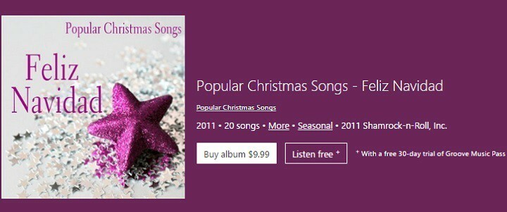 Популярний альбом Різдвяних пісень
