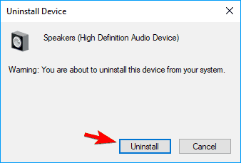 El control de volumen no se muestra en la barra de tareas para desinstalar el dispositivo de audio