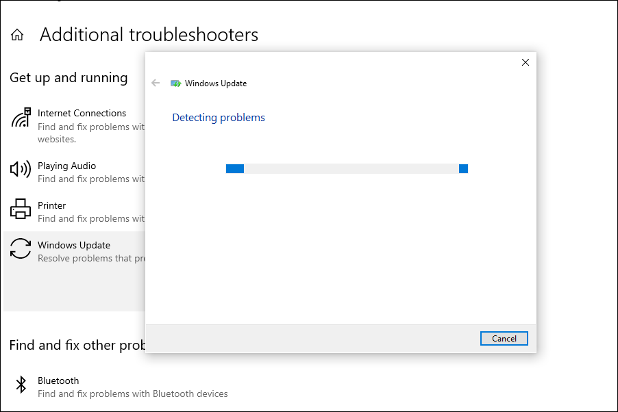 Problembehandlung für Windows Update