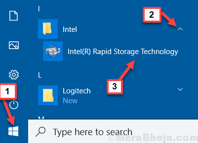 Intel Rapid-Storage-Technologie Min
