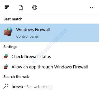 Firewall-Suche