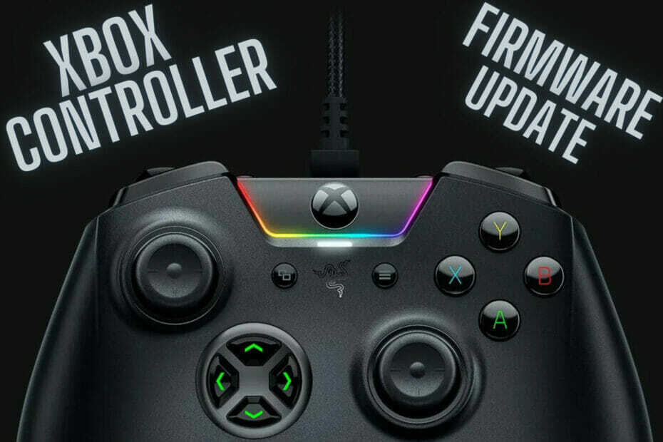 xboxコントローラーのファームウェアアップデート
