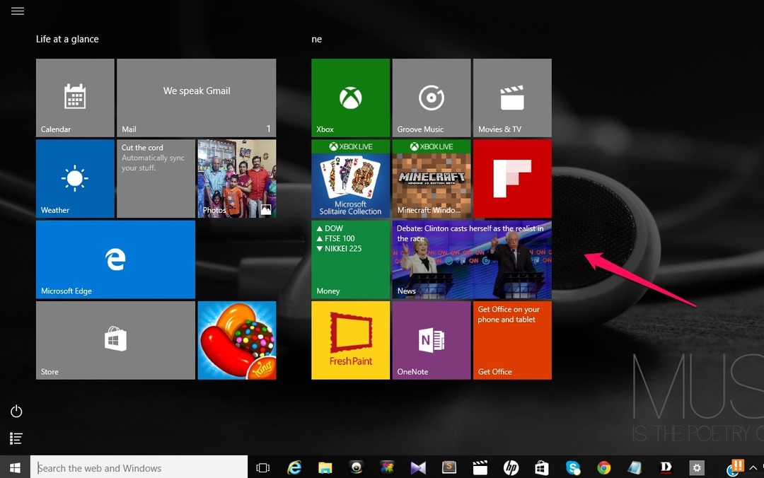 Käynnistä-valikon mukauttaminen Windows 10: ssä
