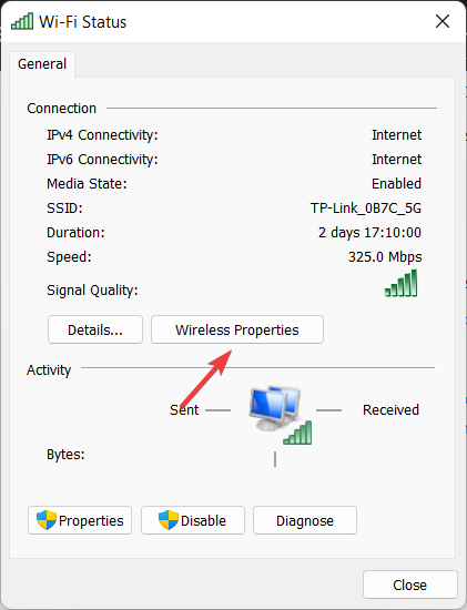 Wireless-prop změnit heslo wifi windows 11